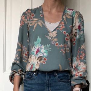 Made in USA floral blouse by Design Lab